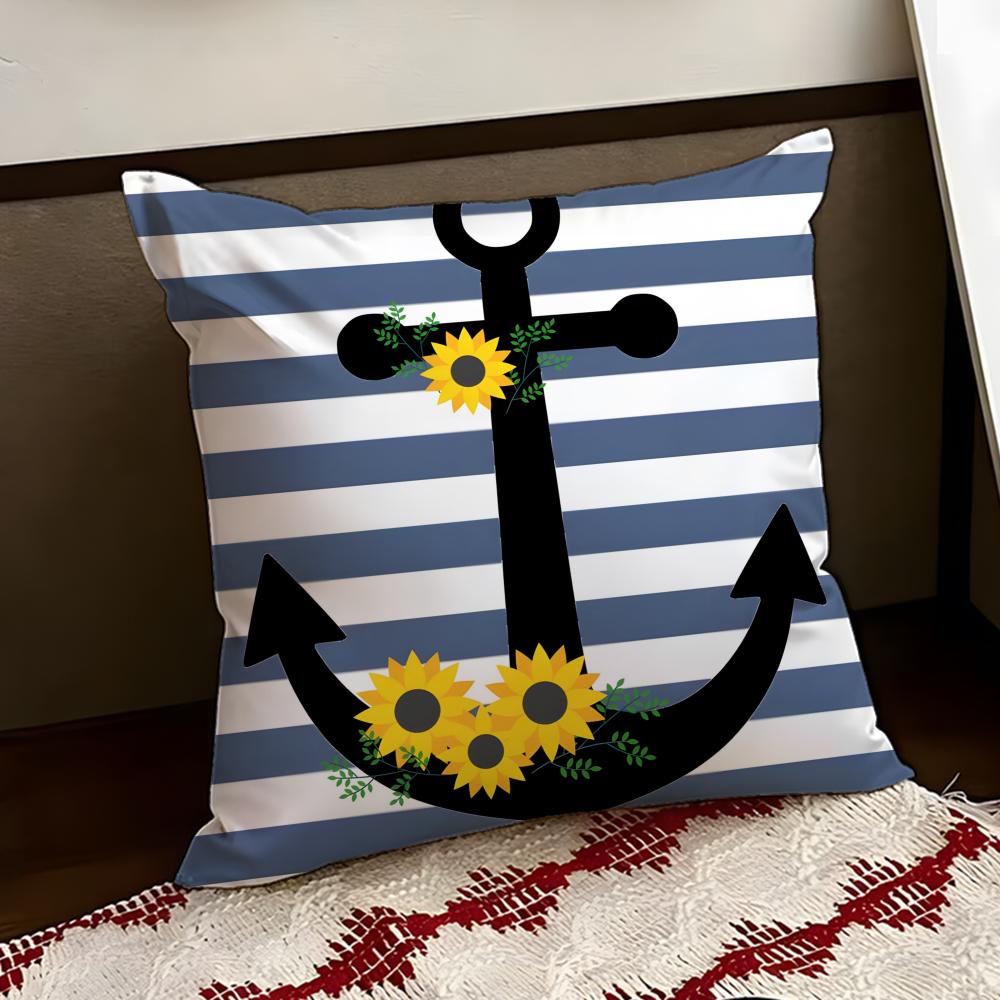 Oocean sailor Cushion Cover Reversible Soft Durable Pillow Cover Home  Car MultiScene Use for Daily Comfort