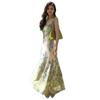 French Fresh Floral Suspender Fishtail Dress Summer Halter Ruffle Edge Waist Thin Seaside Vacation Dress
