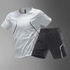 Ανδρικό T-shirt Αθλητικό T-shirt για Τρέξιμο Σορτς Γρήγορης Ξήρανσης Αναπνέον Κοντομάνικο Στρογγυλή Λαιμόκοψη T-shirt Δραστηριότητας Υπαίθρια Άσκηση Ανδρική Αθλητική Φόρμα