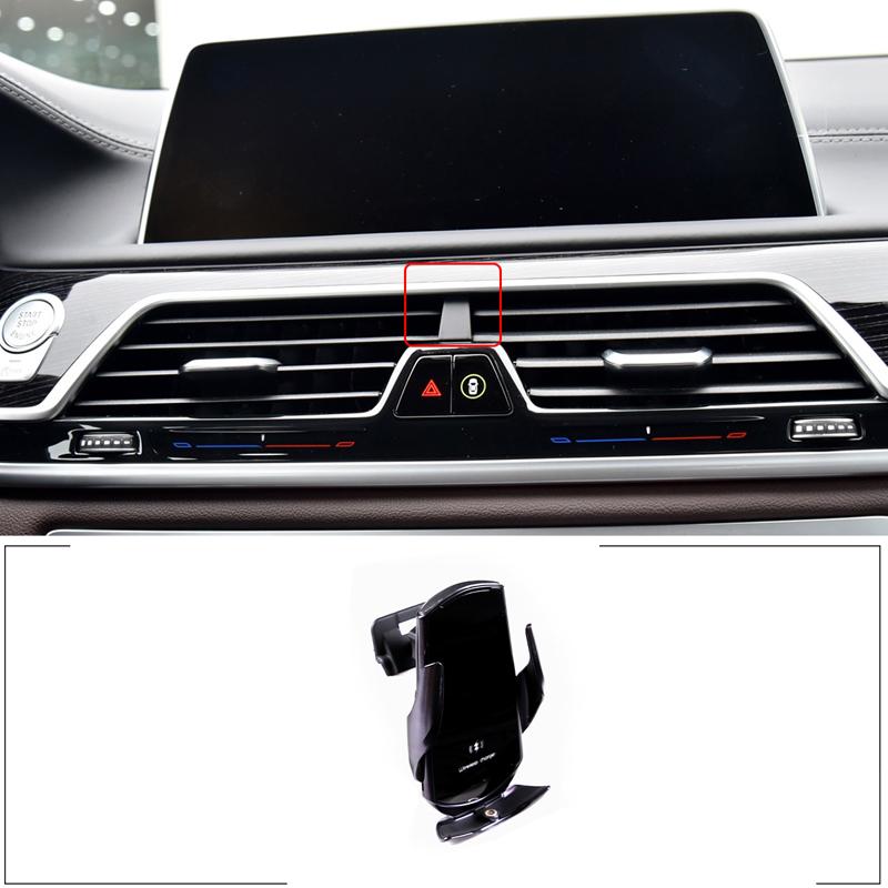 Car Air Outlet Mobile Phone Holder Bracket GPS Navigation Bracket For BMW 7 Series G11 2016- ABS Interior Car Accessories