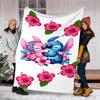 Stitch Fantasy Flannel Fleece Blanket Cozy Warm Throw Blanket For Couch Bed Travel All Season Use