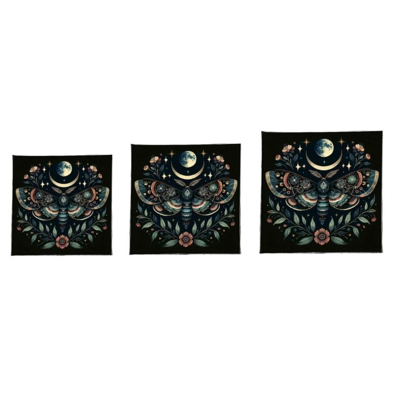 Butterfly Flower Pattern Astrology Tablecloth Tarots Divinations Tablecloth Altars Cloth Divinations Board Game Accessory