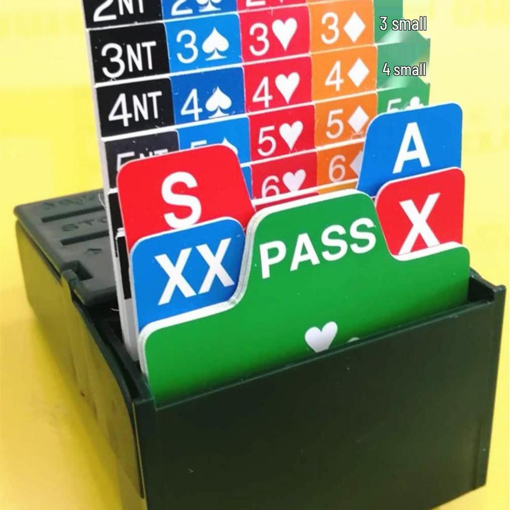 PVC Bridge Budgivningskort & Låda - Vertikal Stil Plast Bridge Tillbehör