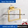 304 Stainless Steel Wall-Mounted Towel Ring for Bathroom, Kitchen, and Hotel Use