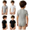 Body Girocollo a Manica Corta con Zip Frontale e Bottoni a Pressione sul Cavallo per Bambini con Esigenze Speciali Pigiami Abbigliamento da Gioco