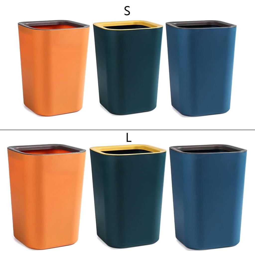Trash Can,Trash Can Press Trash Bag Waste Paper Basket Garbage Container for Home Kitchen Living Room Office Bathroom Trash Bucket,
