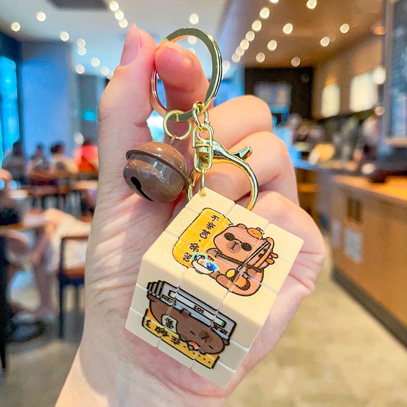 

Развивающая игрушка-подвеска Pi Kabala, морская свинка и капибара, кубик Рубика, для детей