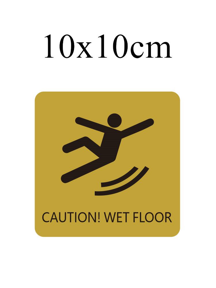 Stainless Steel Slogan No Smoking Sign Public Places Warning Signage Wall Stickers WIFI Plaque Number Custom Address Plates