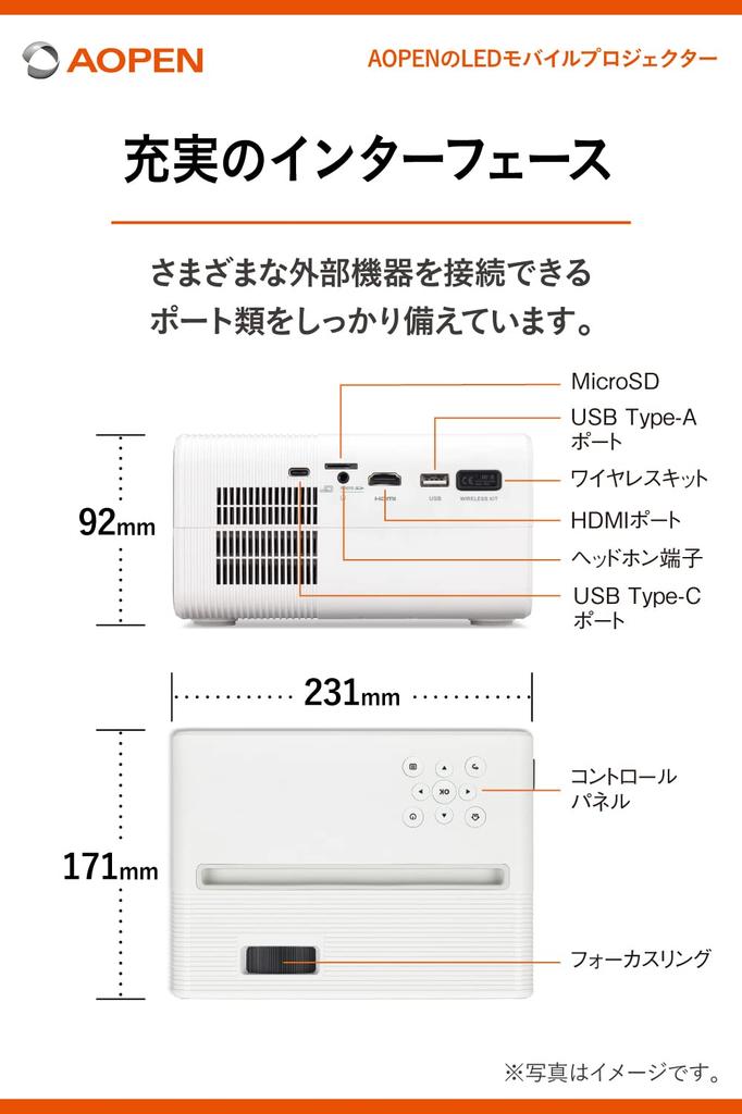 AOpen QF12 Proiettore LED Portatile 1920 x 1080 100 ANSI lm, LCD, (1080p),