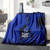 Tottenham Wappen Design Flanelldecke, Weiches Polyester, Modernes Design, Ganzjahres- für Camping, Reisen, Geschenke für Feiertage oder Geburtstage