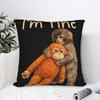 Baby Monkey Punch Cute Cuddly Little Love Pillowcases Novelty Pillow Case For Sofa Bedroom Home Decor Soft Pillow Cover