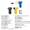 Portable Turbo Handheld Flood Light with Strong Magnetic Adsorption and Stepless Speed Regulation for Snow and Ash Blowing.