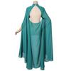 Multicolor Chiffon Gothic Cape: Long Wedding & Halloween Shawl for Women