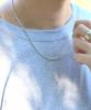 Medium Silver Chain Sterling Silver Direct Figaro 50cm [Lion Heart] Necklace, 0.2cm Wide, 925, Men's (with Pouch), Sale, Chain, (oxidized Finish)