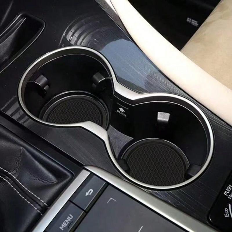 2pcs Non-Slip Cup Holder Embedded Decorative Coasters, Car Interior Accessories, Car Essentials, Minimalist Elegant Car Cup Holder