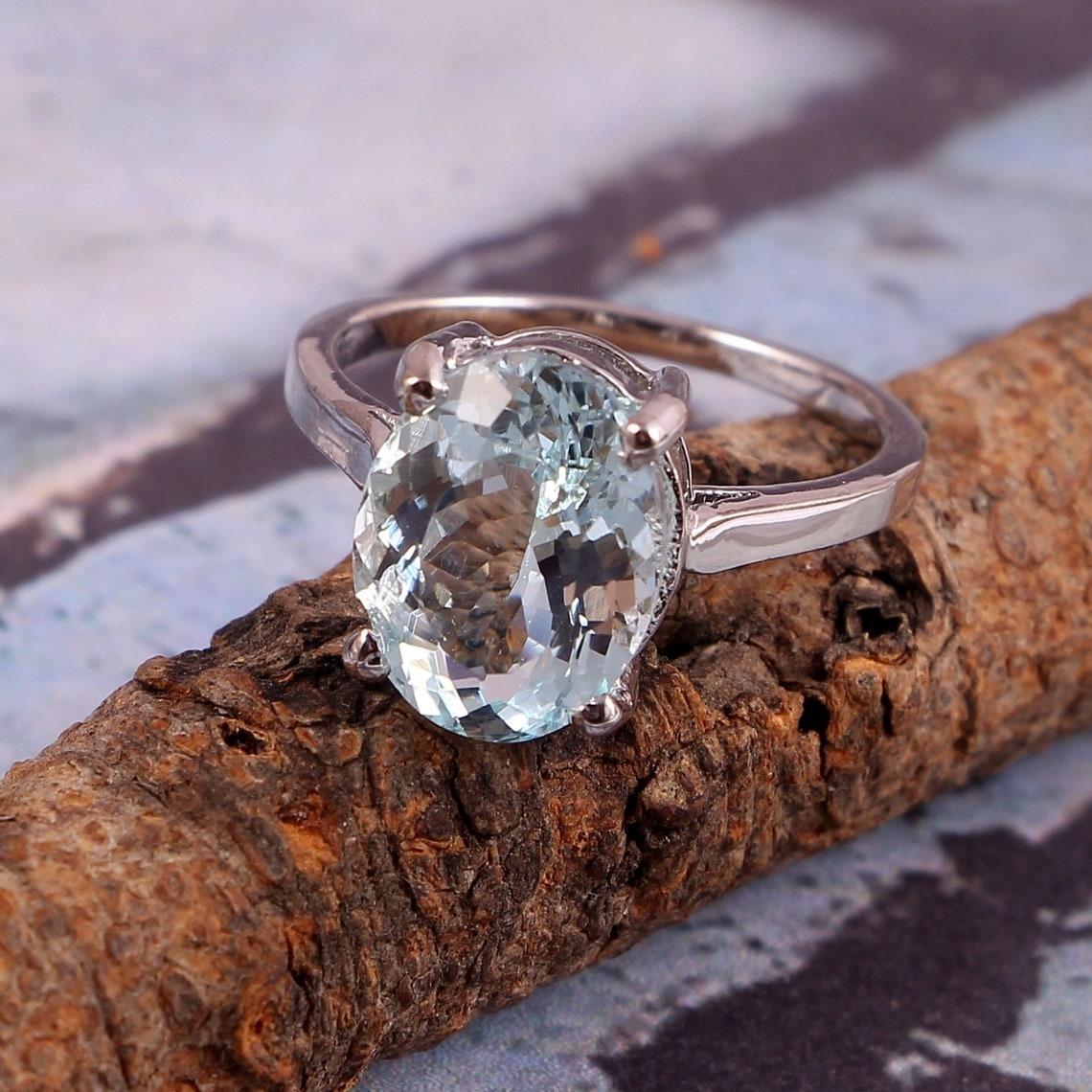 

Кольцо с сертифицированным натуральным белым кварцем, эффектное кольцо, помолвочное кольцо с белым кварцем, кольцо с камнем марта из стерлингового серебра 925 пробы, подарок ей 8 Us белый