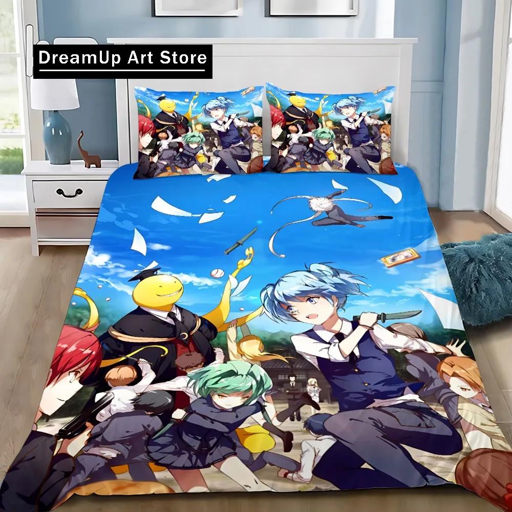 New 3d Printed Anime Assassination Classroom Duvet Cover Pillowcase Bedding Set Adult Boy Girl Bedroom Decoration Children Gifts