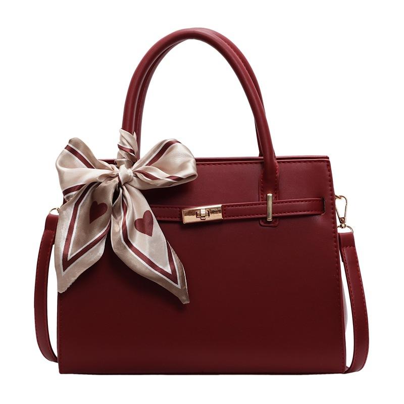 

Стильная красная сумка-тоут для поездок на работу, большая вместимость, на плечо, мессенджер красный