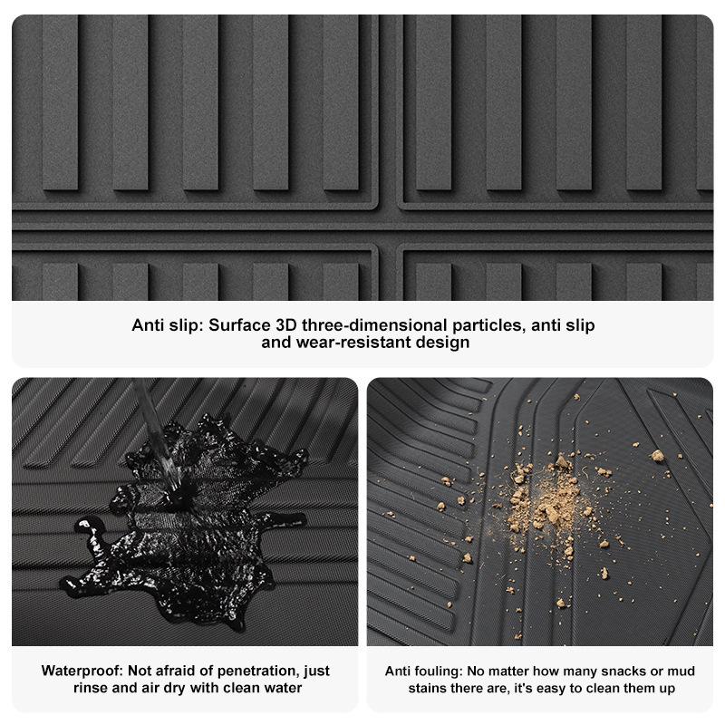 TPE Trunk Mat for 2017-2023 Yuena Sonata 5 and Rio RIO4 Cars