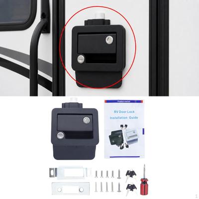 Replacement Door Lock for Car, Trailer, Or Other Vehicle. with 4 Keys, Made of Zinc Alloy.