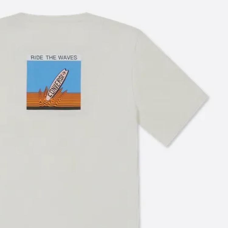 New Converse Summer Play Series T Shirts Men's Ecru 10027218-A01