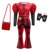 Girls Costume Kids Cosplay Movie Red Top+Pant 2 PCS Clothes Outfit Children Birthday Party Dress