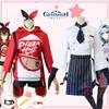 Exquisite Genshin Impact X Pizzahut Amber Eula Wig Cosplay Costume For Halloween