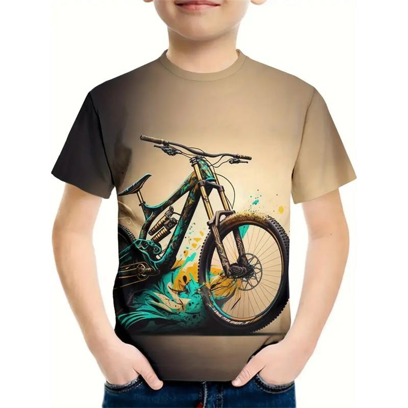 Sommer Kinder Jungen Kleidung 3d Katze Print T-Shirt Kurzarm Kinderkleidung Mode T-Shirt für Jungen Top T