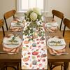 OWENIE Fall Placemats Set of 4, Autumn Printed Pumpkin Textured Fabric Place Mats for Kitchen Dining Table,Thanksgiving Harvest Halloween Holiday