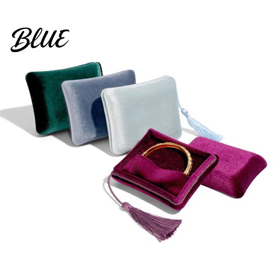 Bracelet Storage Case Velvet Jewelry Box Small Travel with Tassel