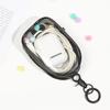 Clear PVC Miniature Doll Storage Bag Transparent Figure Display Bag with Keyring For Travel And Shopping Trips