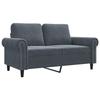VidaXL Canapé à 2 Places, Causeuse avec Accoudoirs, Siège avec Dossier Rembourré, Meuble de Salon Salle de Séjour, Moderne, 359520