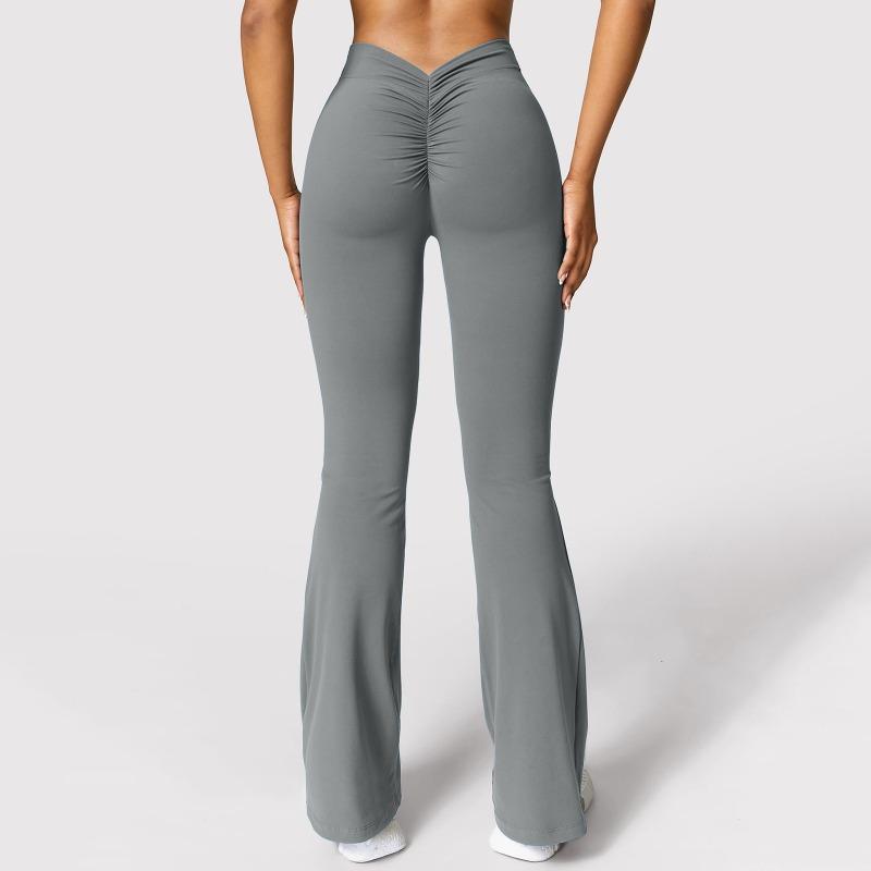 Women High Waist Flared Yoga Pants Workout Fitness Long Leggings