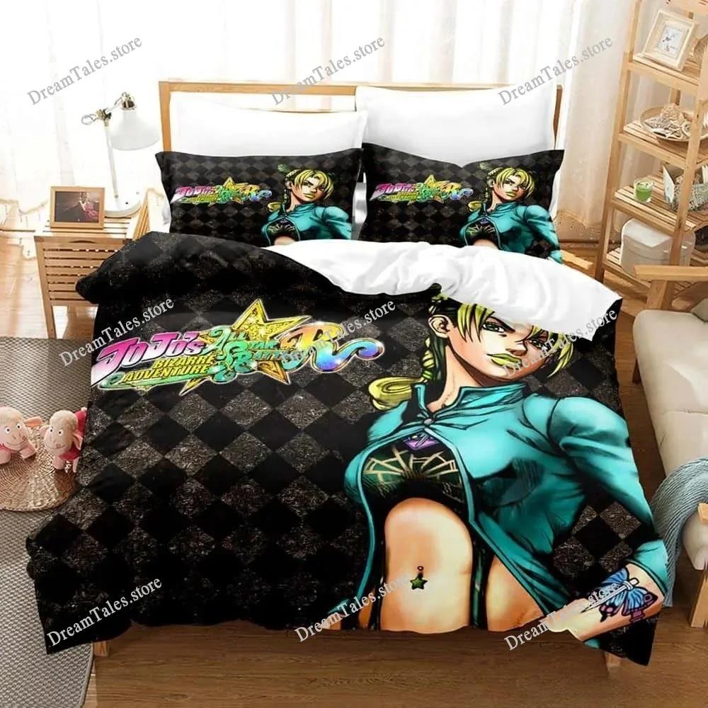 3d Print Anime JoJo's Bizarre Adventure Bedding Set Single Twin Full Queen King Size Bed Set Adult Kid Bedroom Duvet Cover Sets