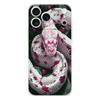 Soft Clear TPU Phone Case For iPhone 17 Air 16E 16 11 15 14 Pro MAX 12 13 7 8 Plus SE Easter Cover Protection Blossom Pink Snake