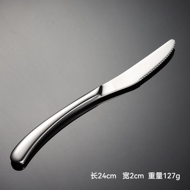 304 stainless steel knife and fork spoon cost Western tableware Opel high quality thickened mirror light steak knife and fork