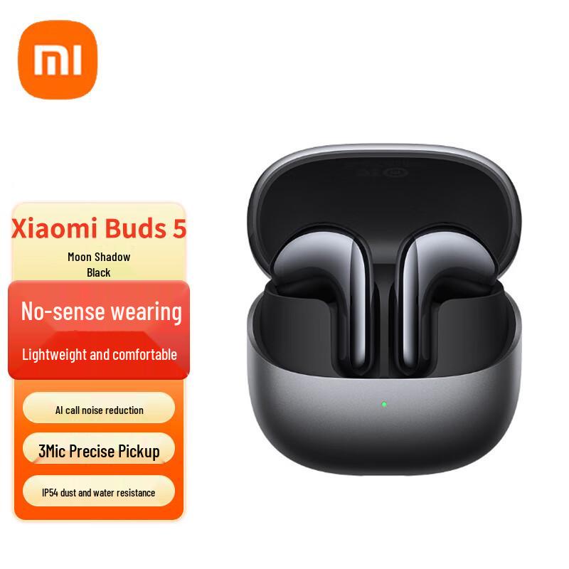 

Xiaomi Buds 5 Noise-Cancelling Bluetooth Earbuds