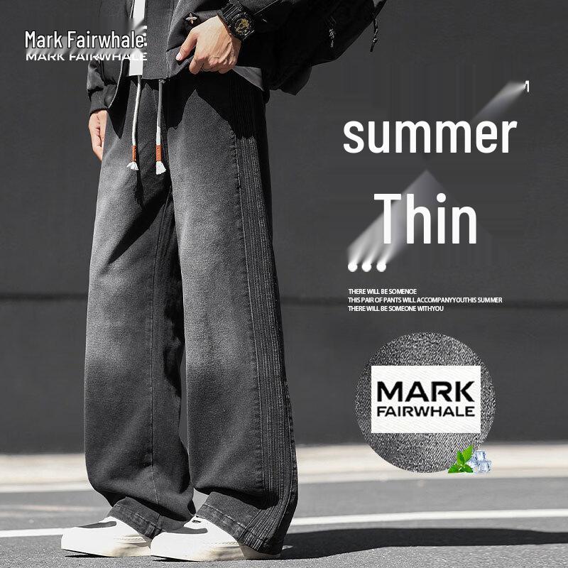 

MARK FAIRWHALE Men s Summer Wide-Leg Breathable Jeans 2XL