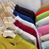 Semi-turtleneck Knitted Sweater Women's Foreign Trade New Design Sense Slim Bottoming Shirt Autumn and Winter Inside with Thin Sweater Inside