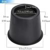 4Pcs Heavy Duty Furniture Riser Round Rubber Sofa Riser Supports Up to 6000 lbs for Sofa Table Bed Chair Bottom Leg Raiser