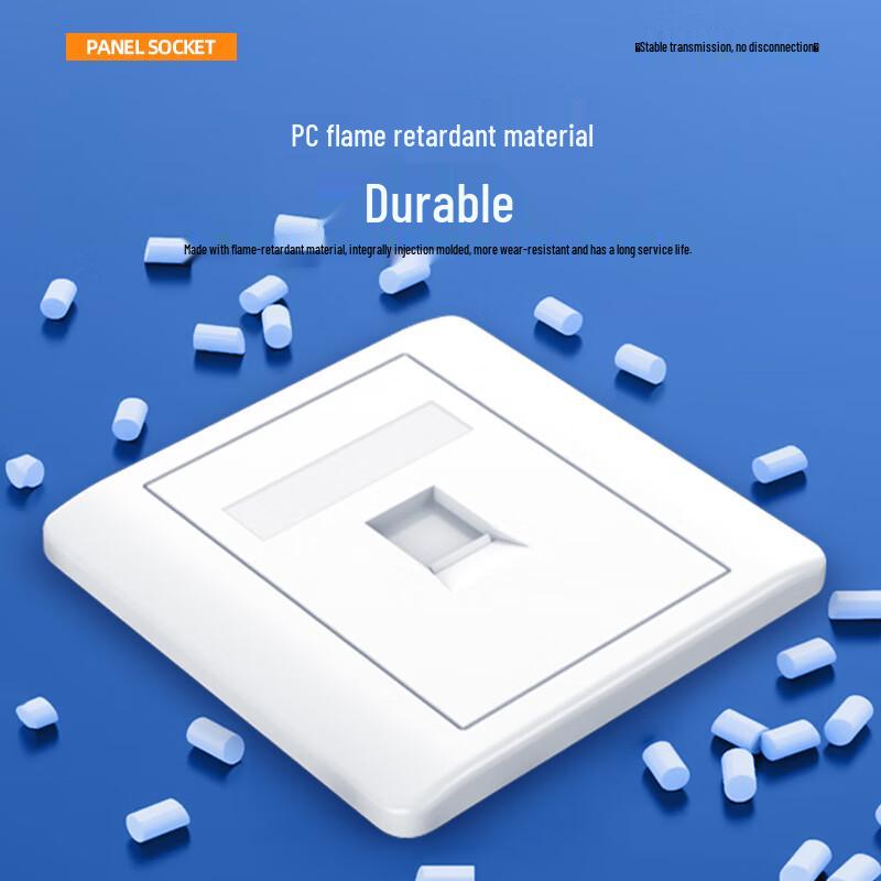 Cat6 Tool-Free Network & Telephone Wall Plate Module