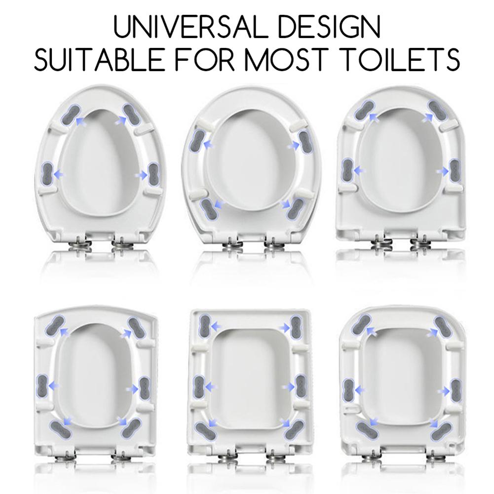 Anti-Slip Toilet Seats Pads 4 Pack Thick Toilet Seats Buffer Pads Bathroom Accessories