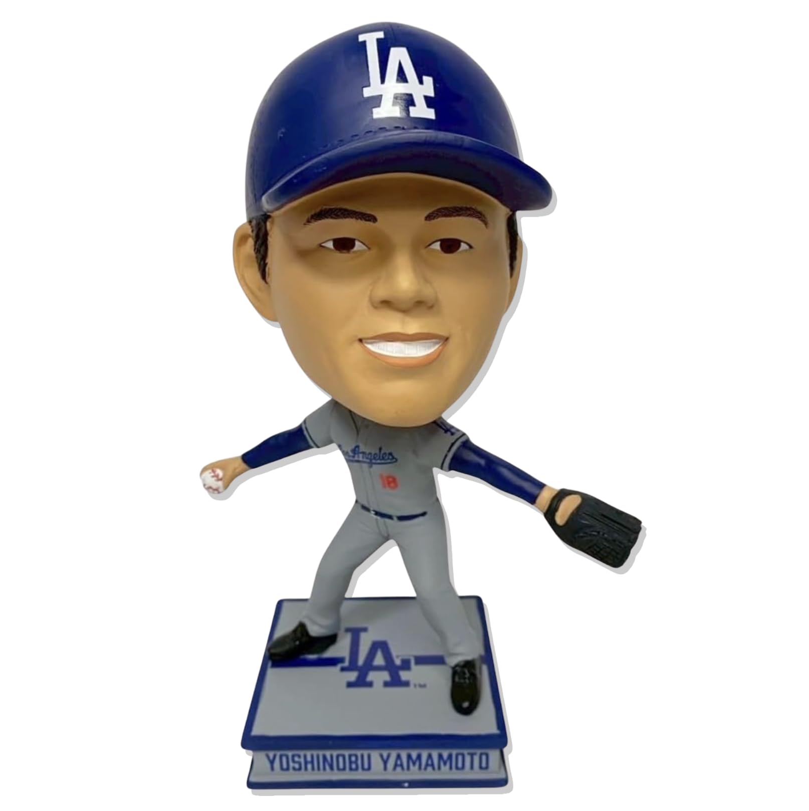 

[Limited to 300] FOCO Yoshinobu Yamamoto Pitching Bobblehead, Official MLB Merchandise, Visitor s Uniform, Limited Edition Figure-Style LA Dodgers