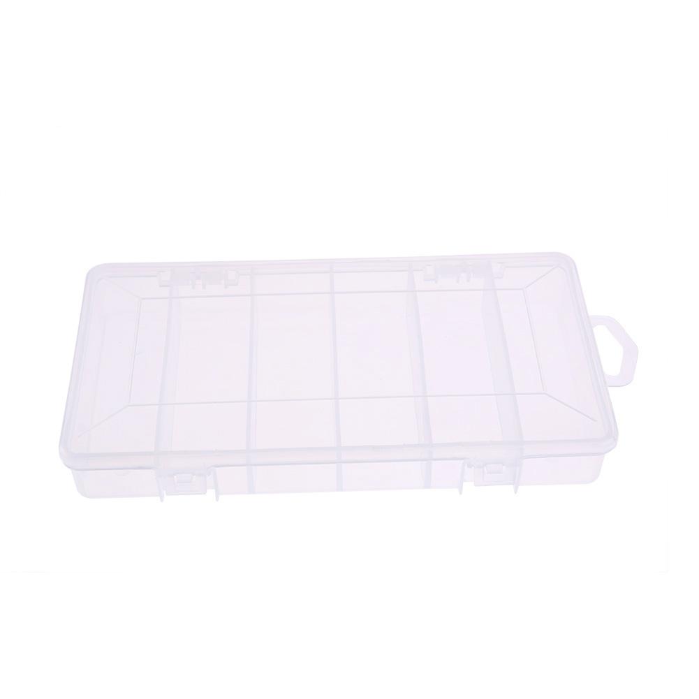 6 Compartments Fishing Lure Plastic Box Portable Kit Storage Case