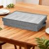 Portable Flatware Storage Case with Transparent Lid and Reinforced Handles for Convenient Utensil Organization
