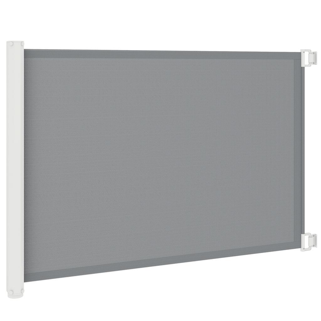 Retractable Pet Safety Gate, Folding Dog Barrier, Grey
