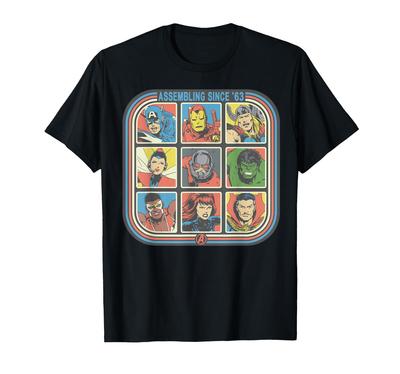 Marvel Avengers 60th Anniversary Retro Assembling Since '63 T-Shirt