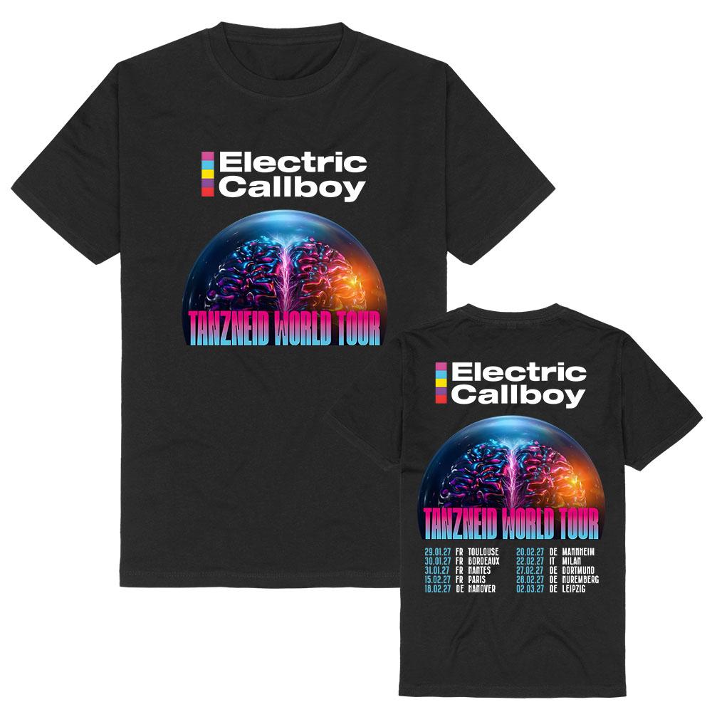 Camiseta World Tour Tanzneid Diseño de la Banda Electric Callboy Camisetas Estampado Gráfico Merch Unisex Streetwear Camisetas de Algodón de Manga Corta