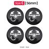 4pcs 56mm 60mm 65mm Car Wheel Center Emblem Hub Caps Stickers For 500 Punto Abarth Stilo Palio Bravo Doblo Aegea Strada