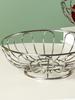 Sturdy 304 stainless steel bread basket fruit basket living room household coffee table fruit plate vegetable basket ornament